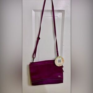 NEW The Sak Purple Leather Crossbody Bag/Purse